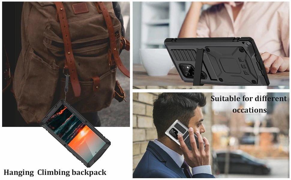 Samsung Galaxy S24 Plus Rugged Military-Grade Metal Case - Shockproof & Durable Protection for Outdoor, Work & Adventure