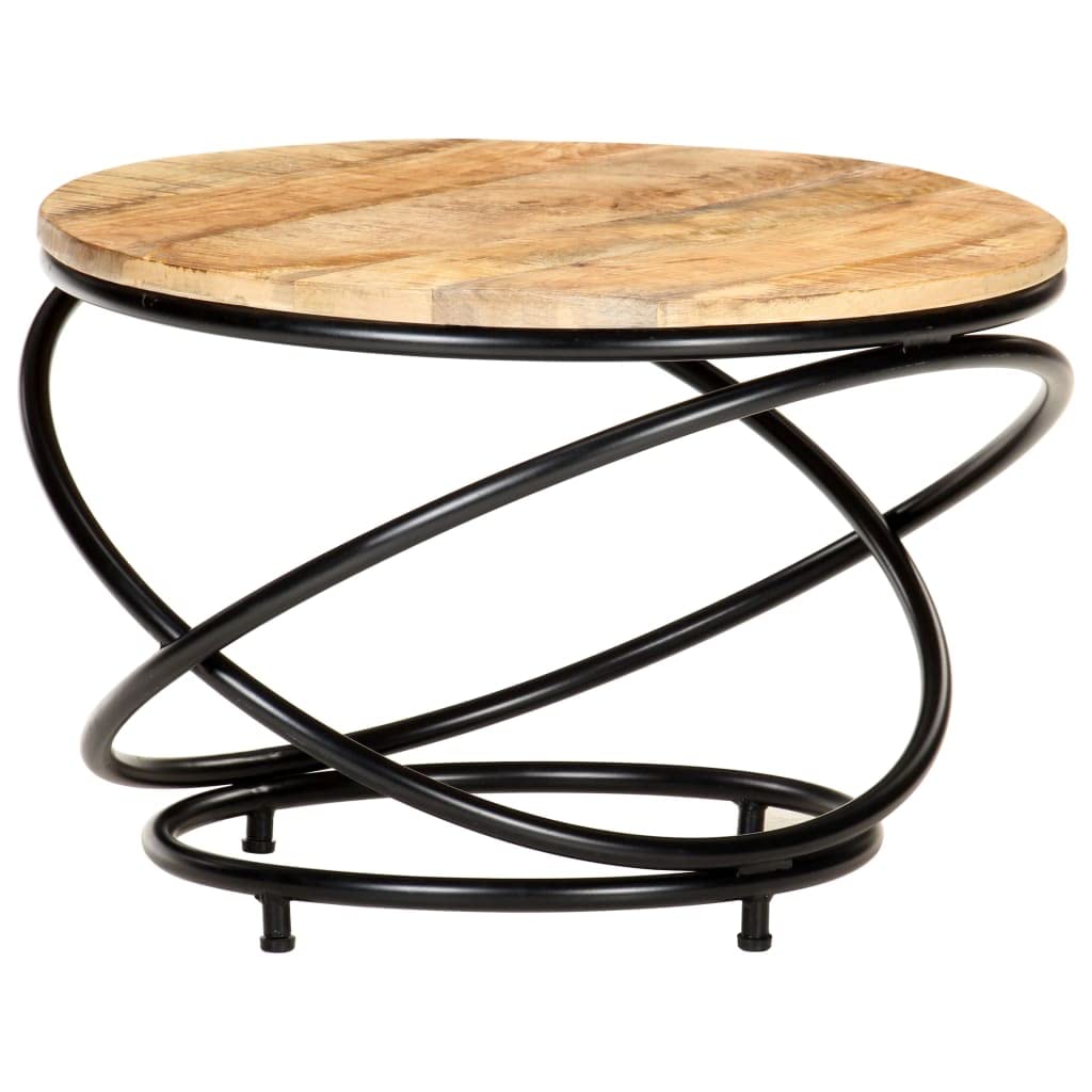 CHARMMA Solid Mango Wood Coffee Table 23.6