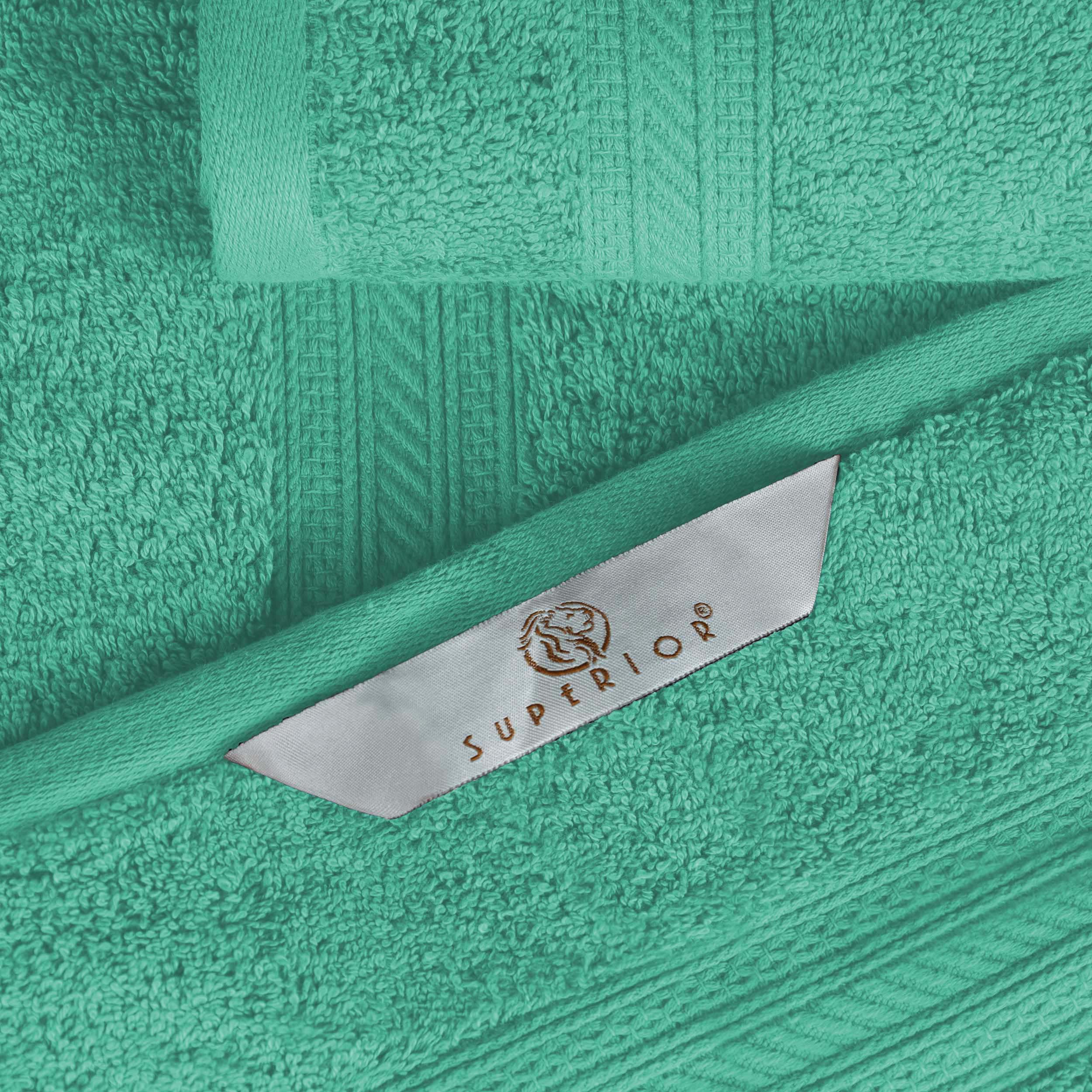 Premium Atlas Cotton Plush Heavyweight Luxury Face Towels & Washcloths - 12-Piece Set for Spa, Bathroom, and Gentle Skincare Routine