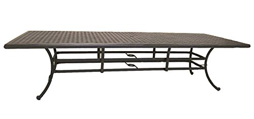 Cast Aluminum Patio Dining Set Nassau 11-Piece Outdoor Furniture with 46x120 Inch Rectangle Table - Perfect for Backyard BBQs, Poolside Gatherings & Garden Parties