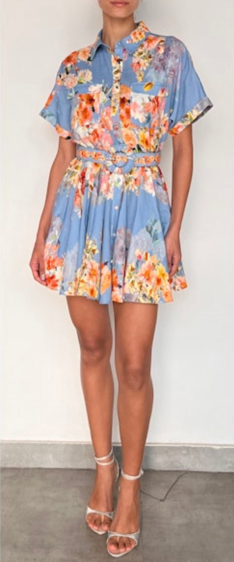 Stylish Short Dress with Adjustable Buckle Belt - Perfect for Casual Outings, Date Nights & Summer Parties
