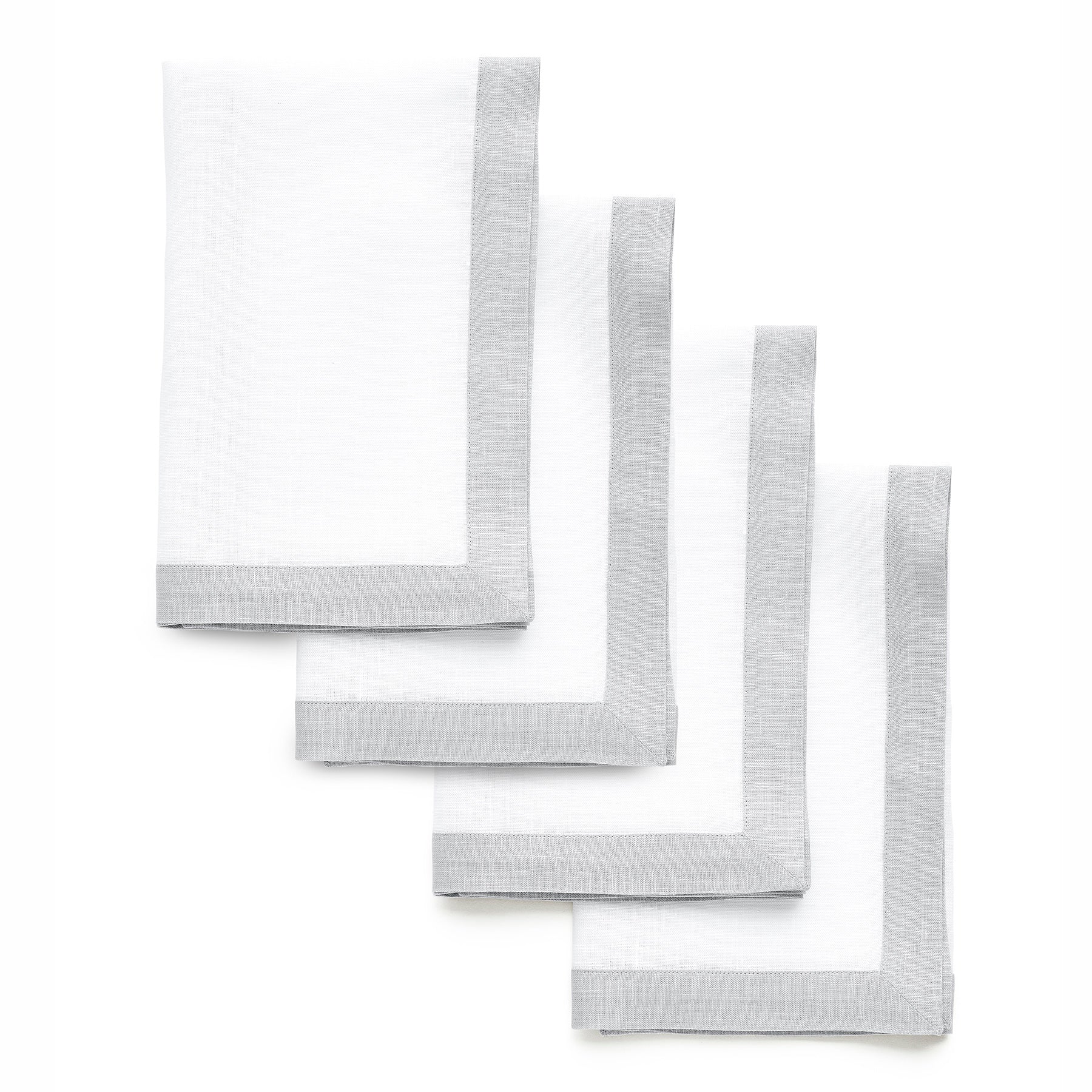 Premium Classic Cotton Napkins - Set of 4 for Elegant Dining, Dinner Parties & Home Decor - Soft & Absorbent Table Linens