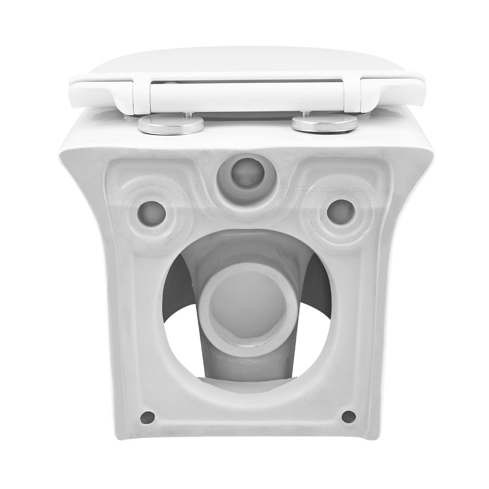 Cascade Wall Mounted Elongated Toilet Bowl - Modern Space-Saving Design for Small Bathrooms & Powder Rooms