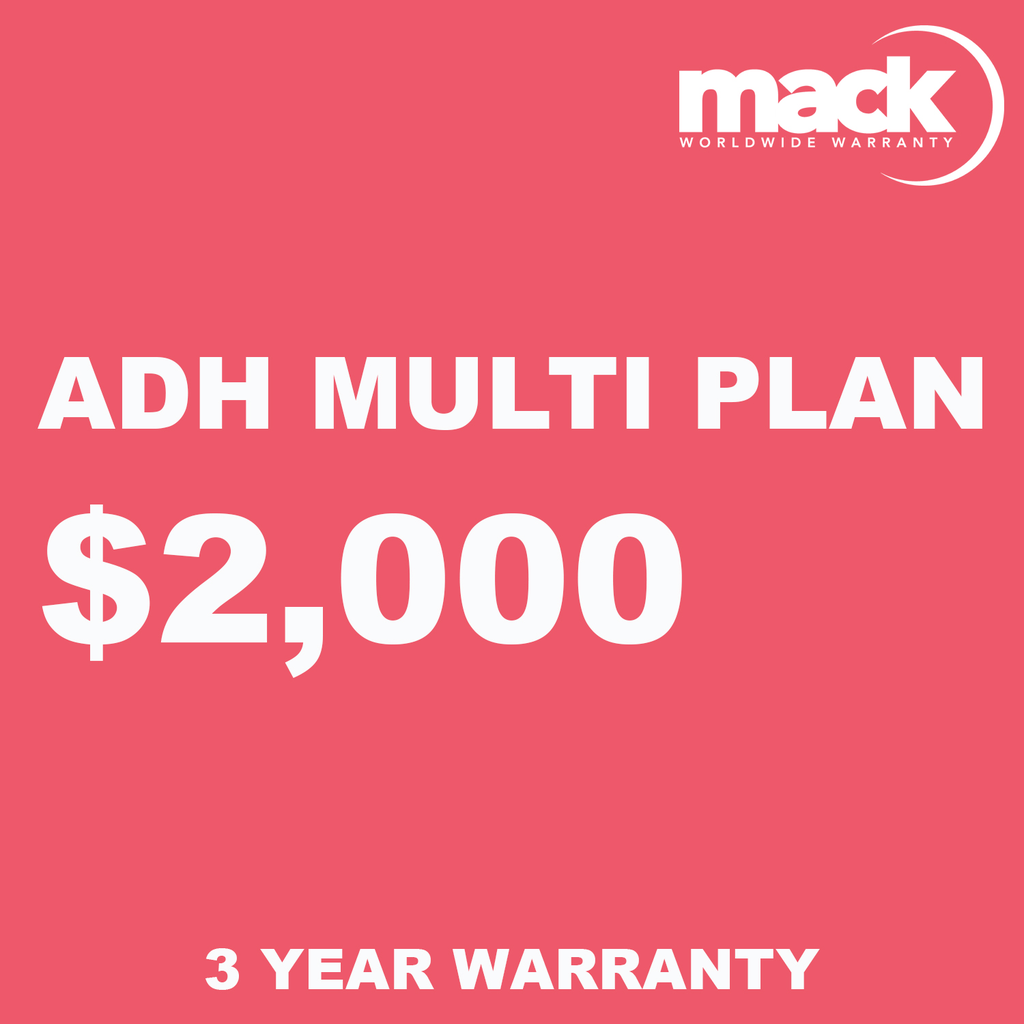MACK 3-Year ADH Multi Plan Warranty for Electronics Under $2000 | Protect Your Laptop, Tablet & Phone | Perfect for Travel, Work & School