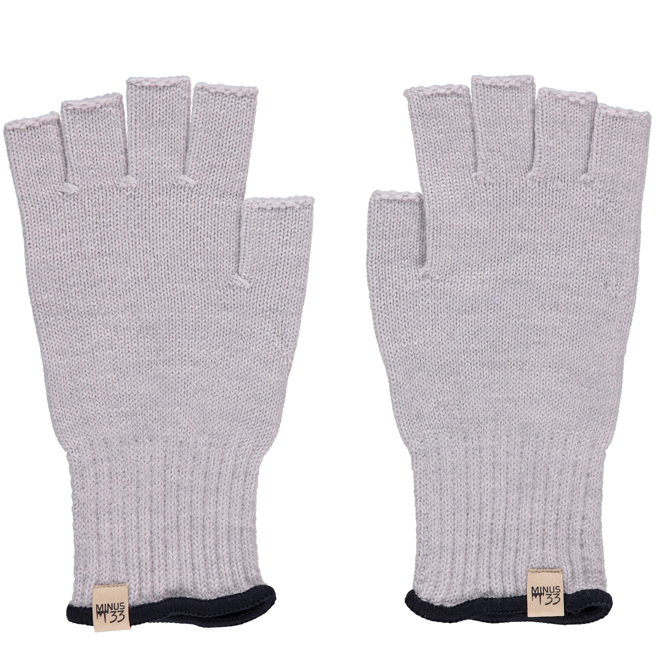 Minus33 Merino Wool Fingerless Gloves for Men & Women - Warm Thermal Knitted Half Finger Gloves for Hunting, Hiking, Cycling & Outdoor Activities