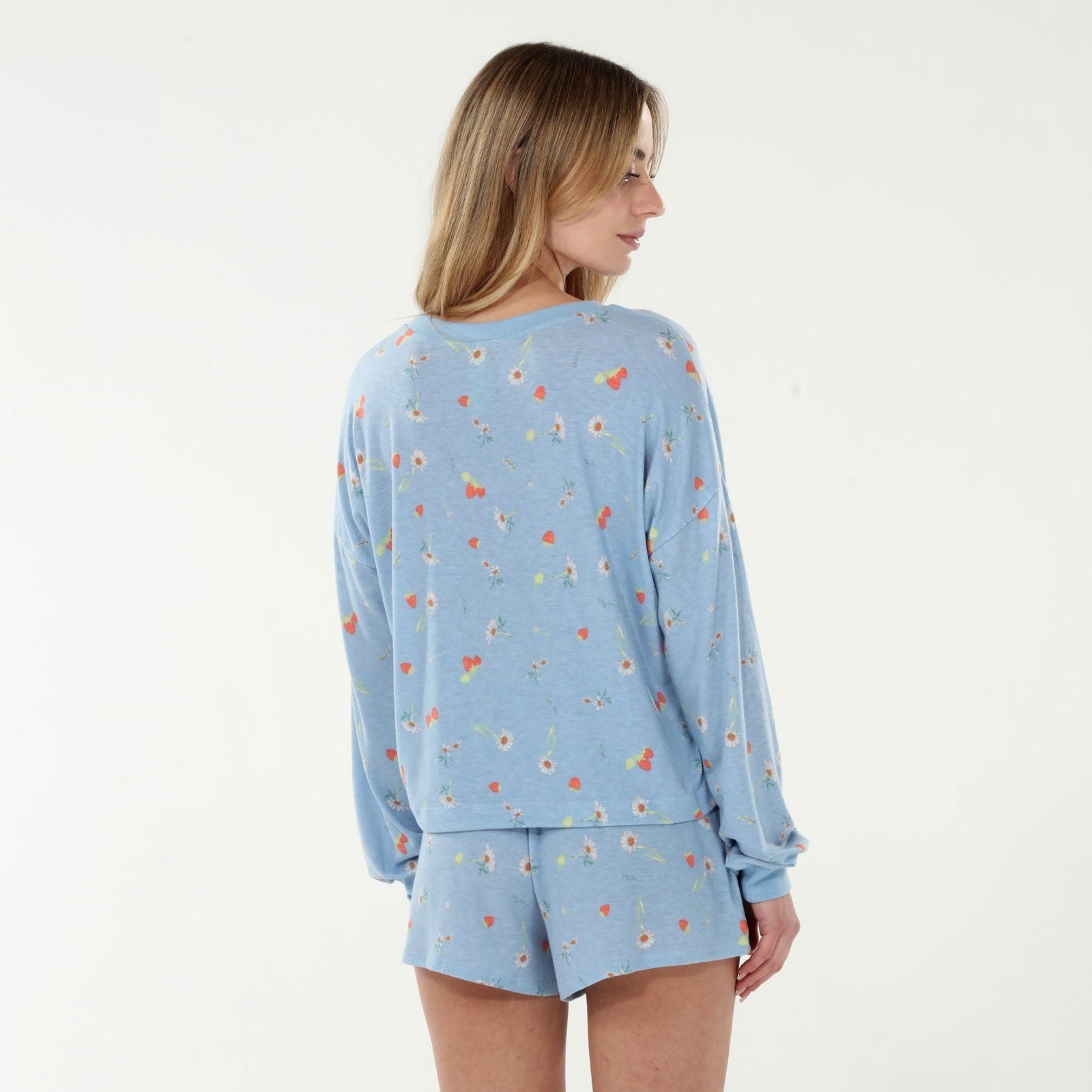 Star Seeker Long Sleeve Shortie Set - Pisces Berries Print Baby Romper & Pants Outfit for Newborn Photography & Special Occasions