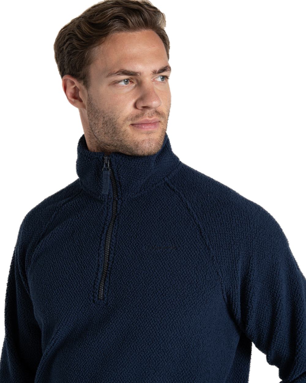 Craghoppers Men's Karlton Half Zip Fleece Jacket - Lightweight Outdoor Pullover for Hiking, Camping & Travel - Warm Midlayer for Cold Weather Adventures