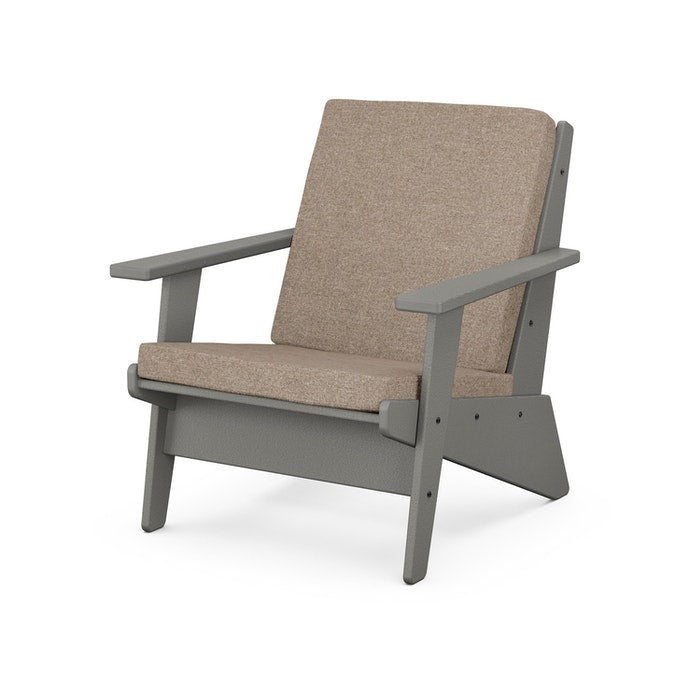 POLYWOOD Riviera Modern Outdoor Lounge Chair - Durable & Weather-Resistant Patio Furniture for Poolside, Garden, and Backyard Relaxation