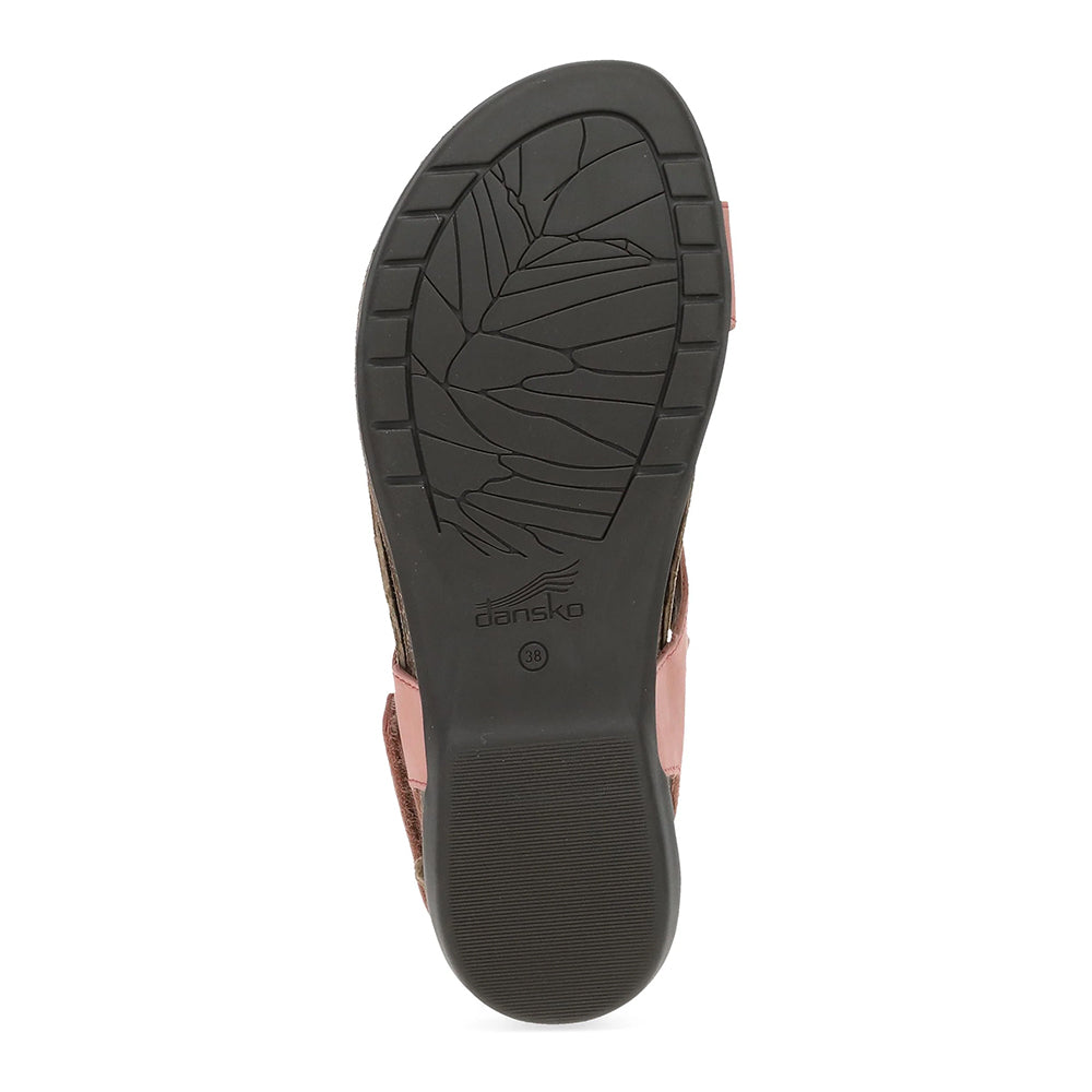 Reece T Strap Slingback Sandal - Rose Nubuck Leather Women's Heels | Comfortable Summer Dress Sandals for Weddings, Parties & Date Nights