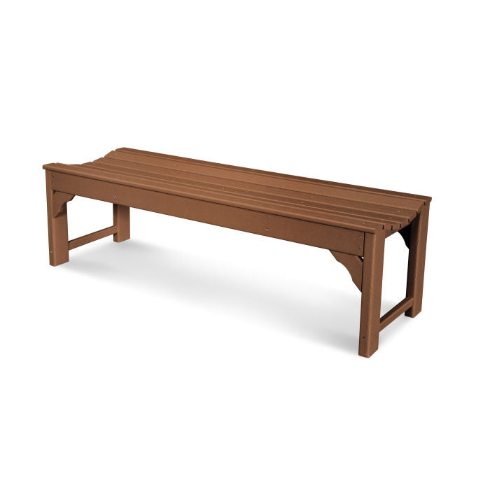 POLYWOOD Traditional 60-Inch Backless Garden Bench - Durable Outdoor Seating for Patio, Deck, and Yard