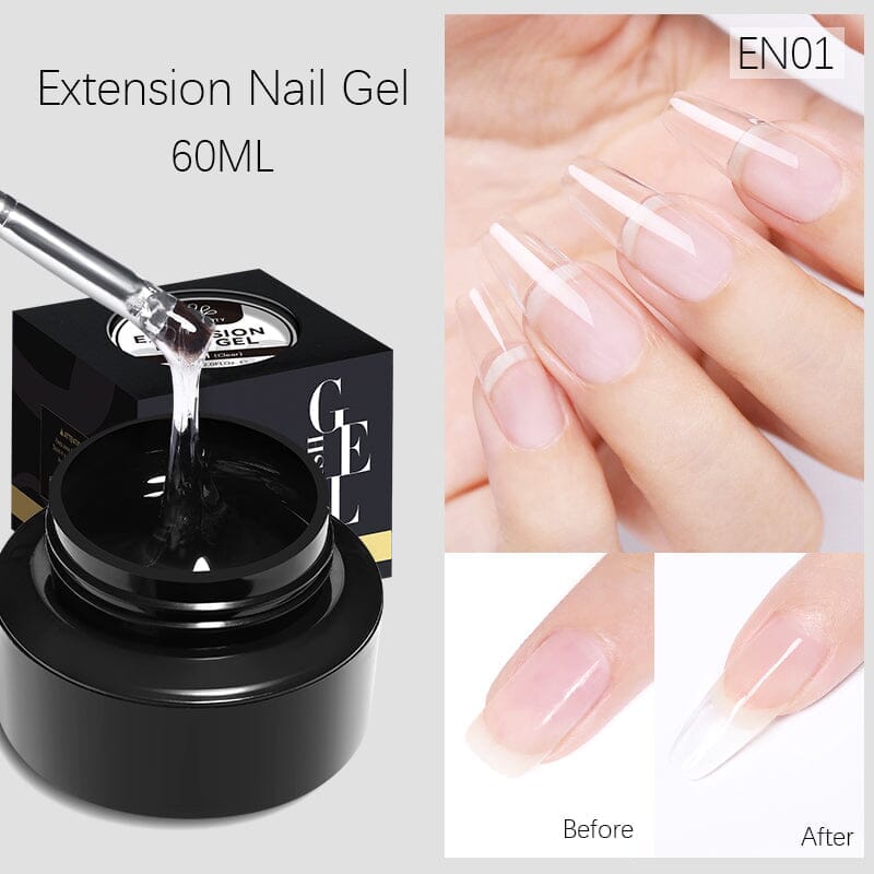 60ml Professional Nail Extension Gel - Long-Lasting Builder Gel for Strong Nail Extensions | Perfect for Salon, Home Manicures & Nail Art Designs