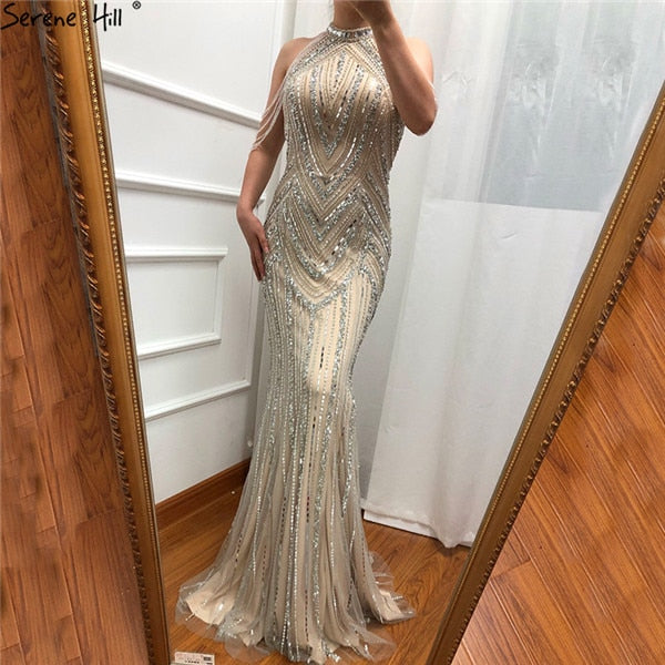 Elegant Luxury Halter Mermaid Evening Dress for Women - Sexy Formal Gown LA6615 | Perfect for Prom, Cocktail Parties & Special Occasions