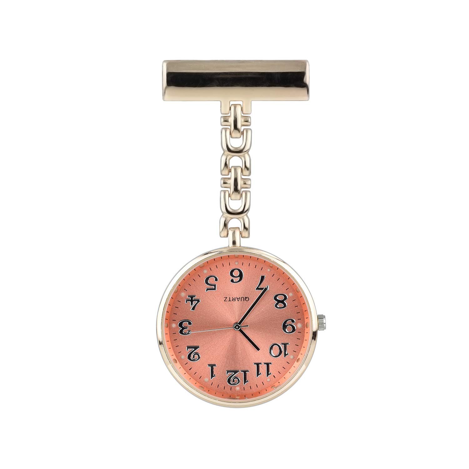 WINKLES Rose Gold Nurse Fob Watch Gift Set - 2 Pack Unisex Medical Clip-On Quartz Watches for Nurses & Healthcare Professionals | Perfect for Clinical Shifts, Hospital Work & Nursing School
