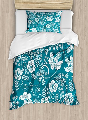 Petrol Blue Teal White
