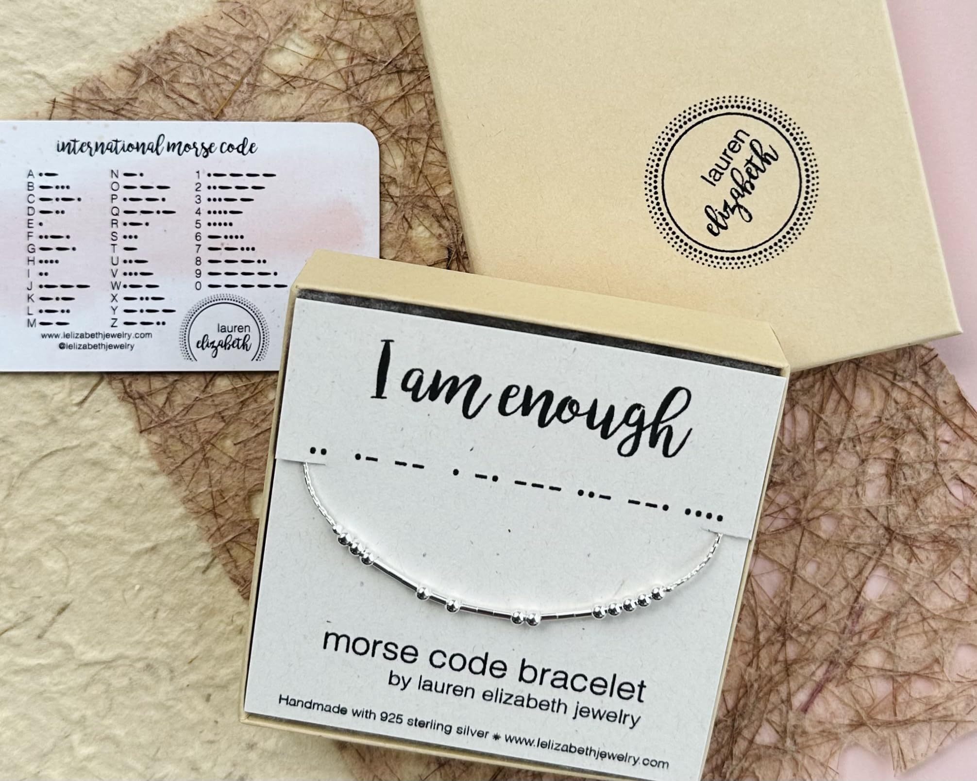 Sister Morse Code Bracelet - 925 Sterling Silver Handmade Jewelry Gift for Women - Adjustable 7