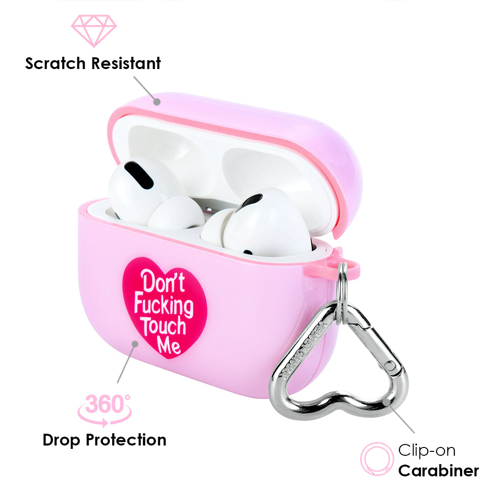 Don't Touch Me AirPods Case - Protective Cover for AirPods 1/2/3 & Pro - Shockproof & Anti-Scratch Design - Perfect for Gym, Travel & Daily Use