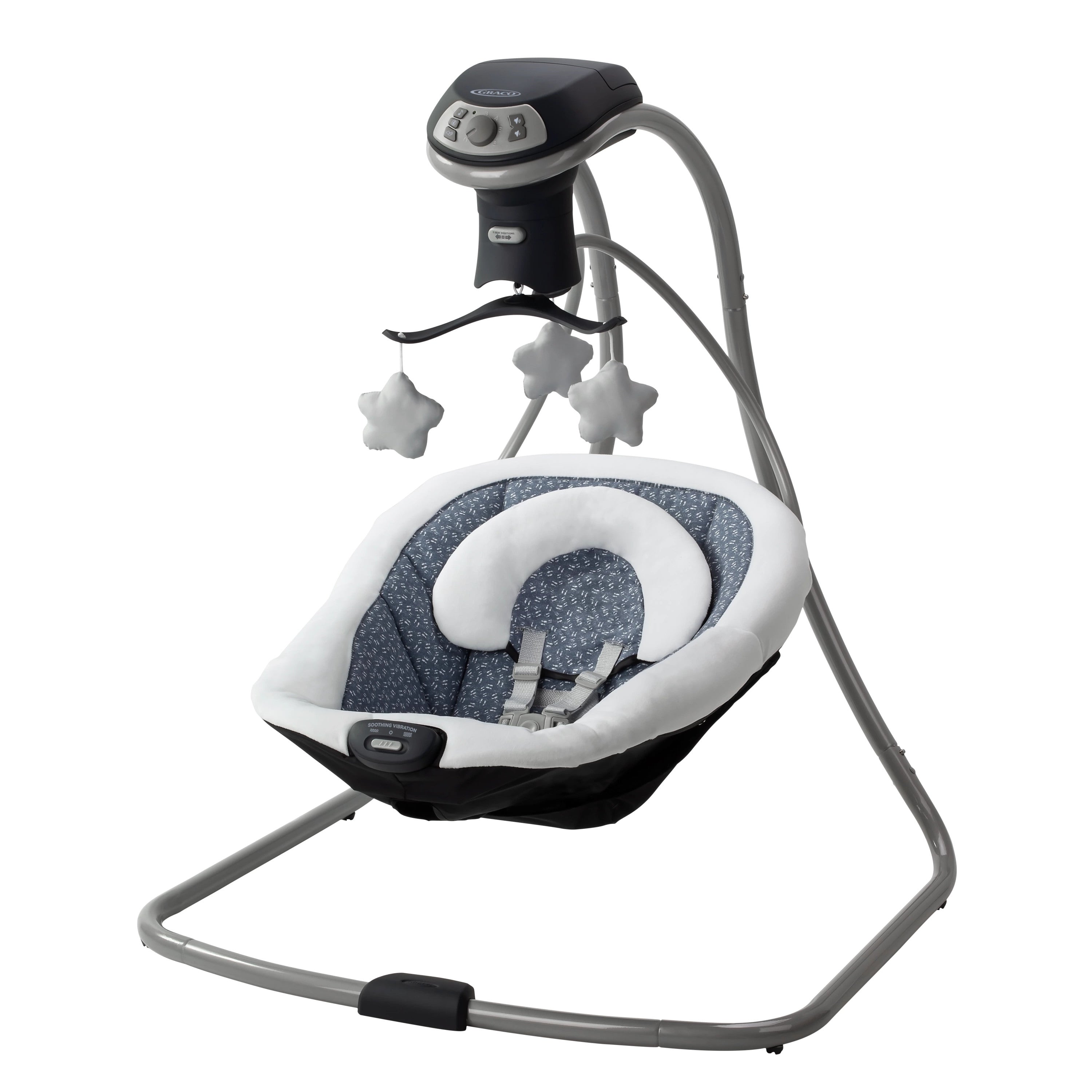 Graco Simple Sway LX Baby Swing with Multi-Direction Lounger - Gentle Rocking Motion for Newborns & Infants - Perfect for Nursery, Living Room & Bedtime Soothing