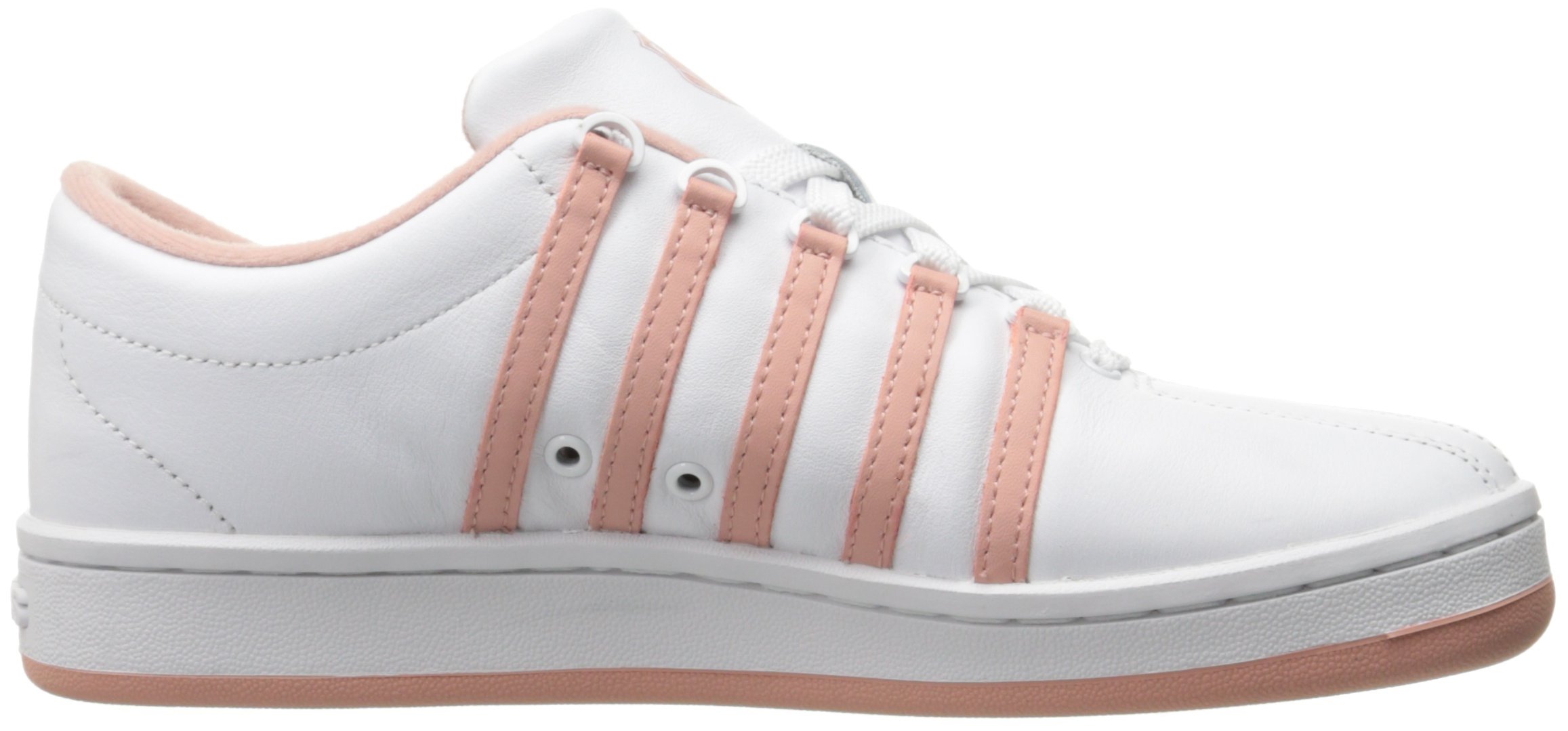 K-Swiss Women's Classic '88 White Leather Fashion Sneakers - Retro Tennis Shoes for Women - Perfect for Casual Wear, Gym & Street Style