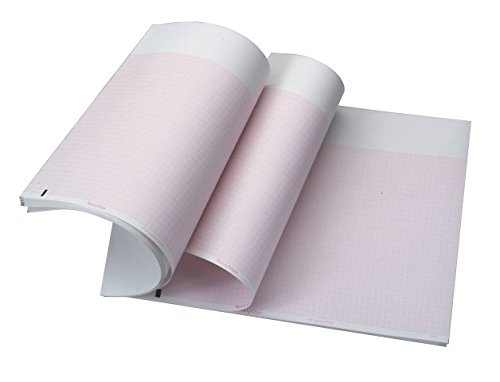 ECG Paper CP100/CP200 Pink Recording Paper - 1 Pack - Compatible with ECG Machines - Ideal for Medical Clinics, Hospitals, and Home Health Monitoring