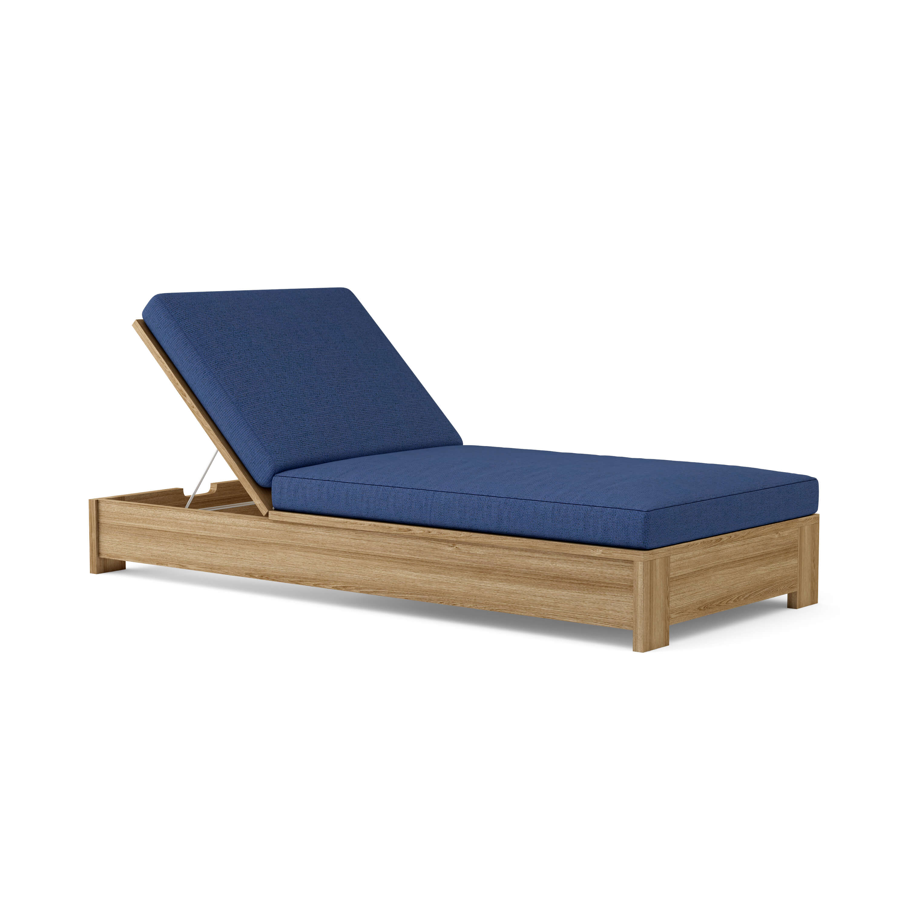 Premium Teak Wood Sun Lounger - Outdoor Patio Poolside Chaise Lounge for Backyard, Beach & Garden Relaxation | Weather-Resistant & Comfortable