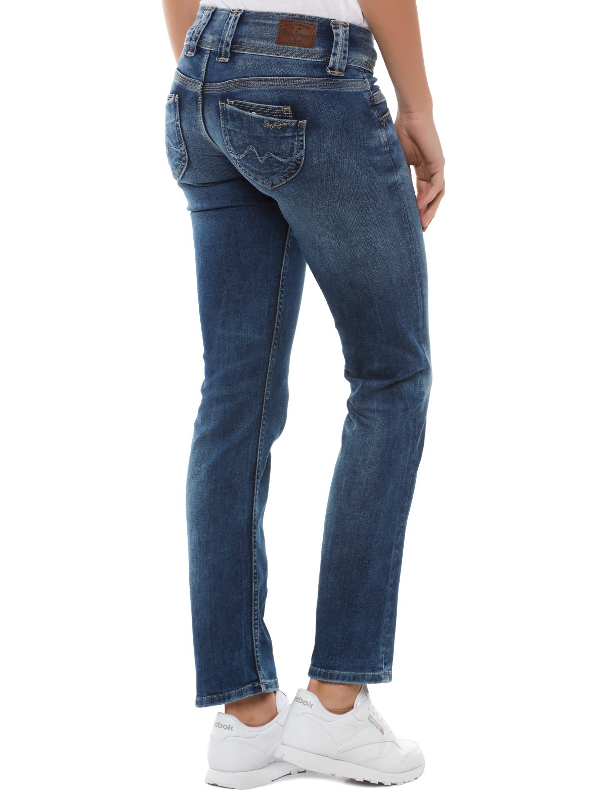 Pepe Jeans Venus Straight Leg Jeans for Women - Blue Denim, Medium Wash, EU 40/42 (US 30/31) - Classic Comfort Pants for Casual Wear, Office & Weekend Outfits