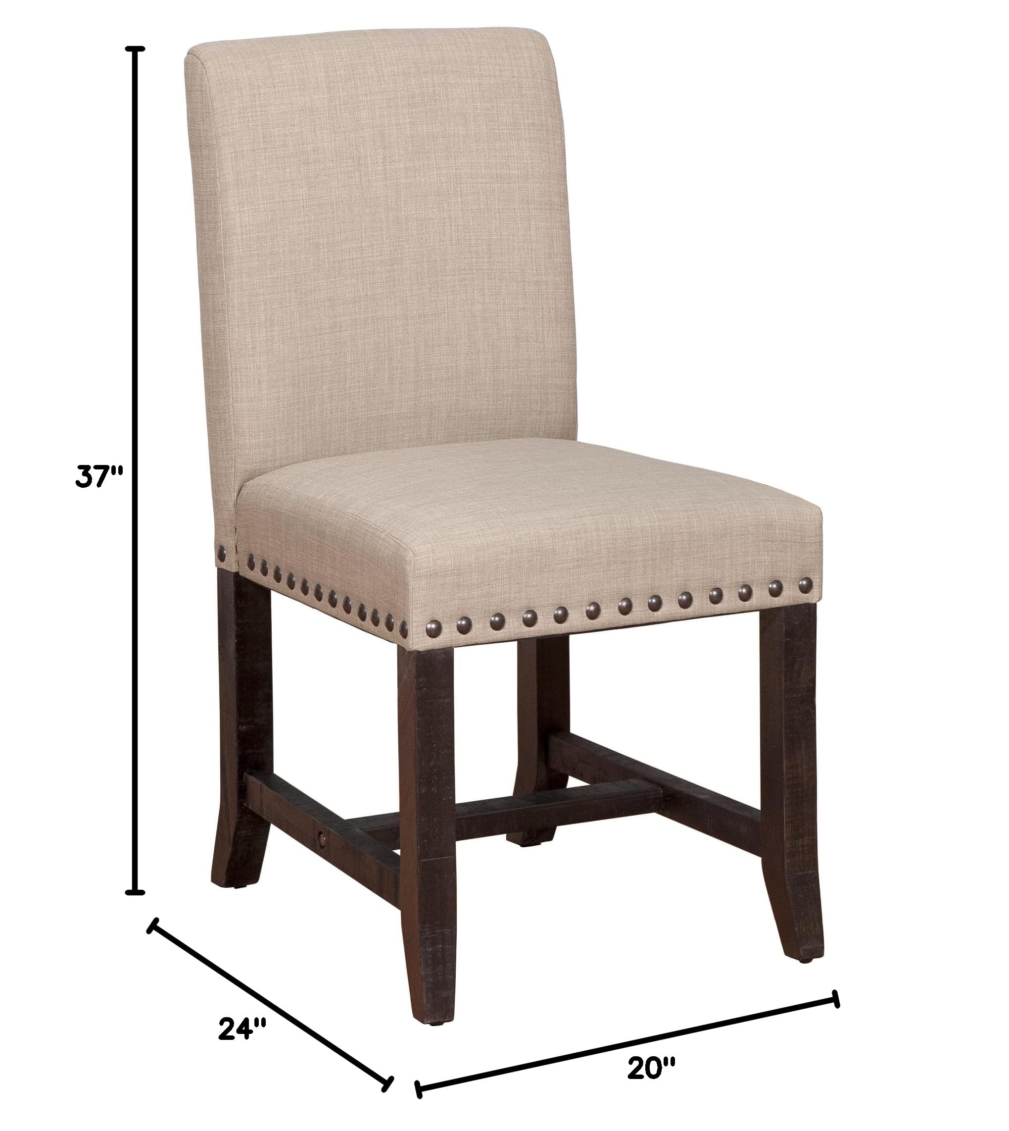 Modus Furniture Yosemite Upholstered Dining Chair - Comfortable Cafe Style Seat for Kitchen, Dining Room & Restaurant Use