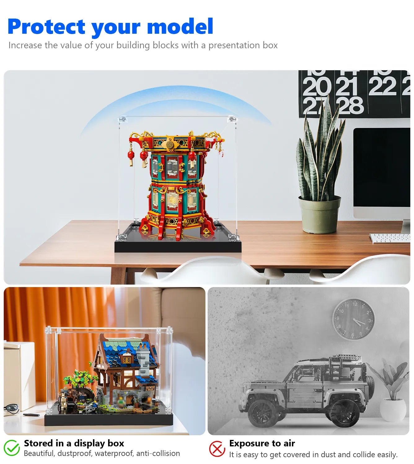 LEGO Other Trotting Lantern 80116 Display Case - Protective Showcase for Collectible LEGO Sets - Perfect for Home Decoration & Gift Giving