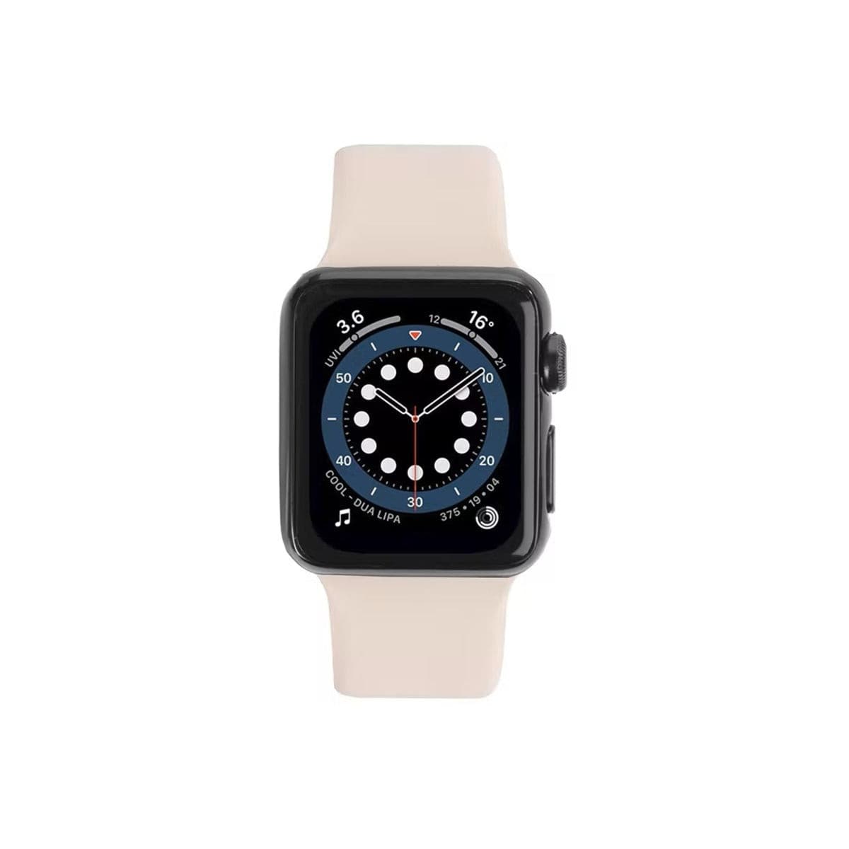 3sixT Durable Silicone Band for Apple Watch 42mm 44mm 45mm - Comfortable Sport Strap for Workout, Running & Daily Wear