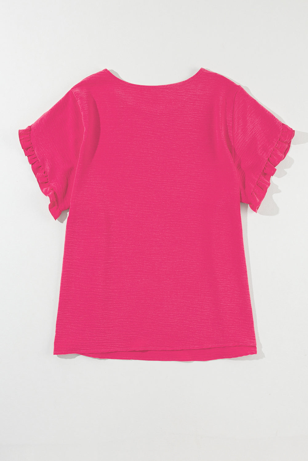 Curvy Fit Ruffled Short Sleeve Blouse for Women | Flattering Plus Size Summer Top | Perfect for Casual Outings & Date Nights