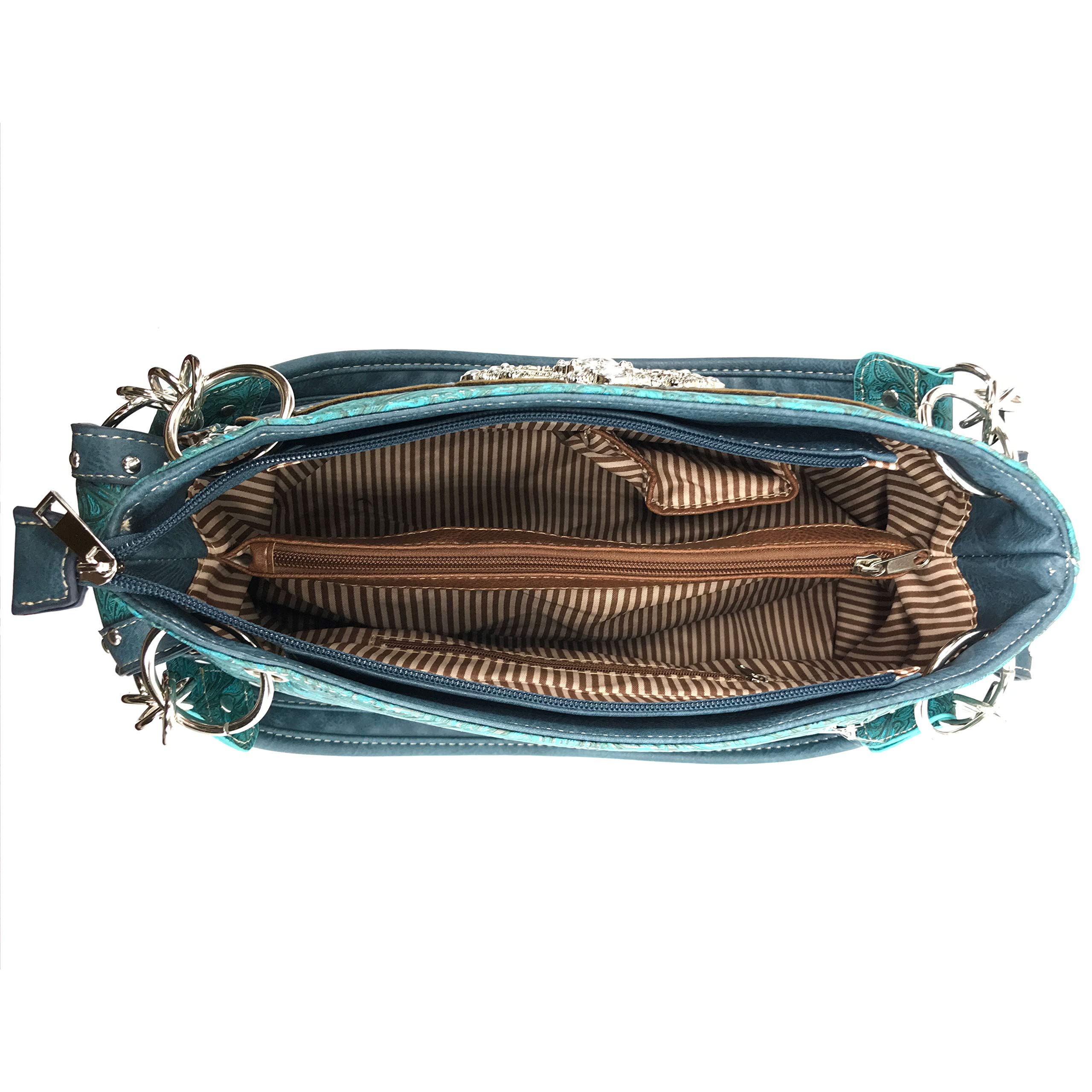 Zelris Western Women's Concealed Carry Handbag & Wallet Set - Stylish and Functional for Everyday Use, Travel, and Outdoor Activities