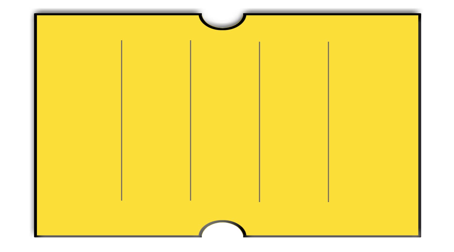 240,000 X-Mark 2112 Compatible Pantone Yellow General Purpose Labels for X-Mark TXM 21-6 Price Guns - Full Case with Security Cuts (No Ink Rollers Included) - Perfect for Retail Pricing, Inventory Labeling & Warehouse Organization