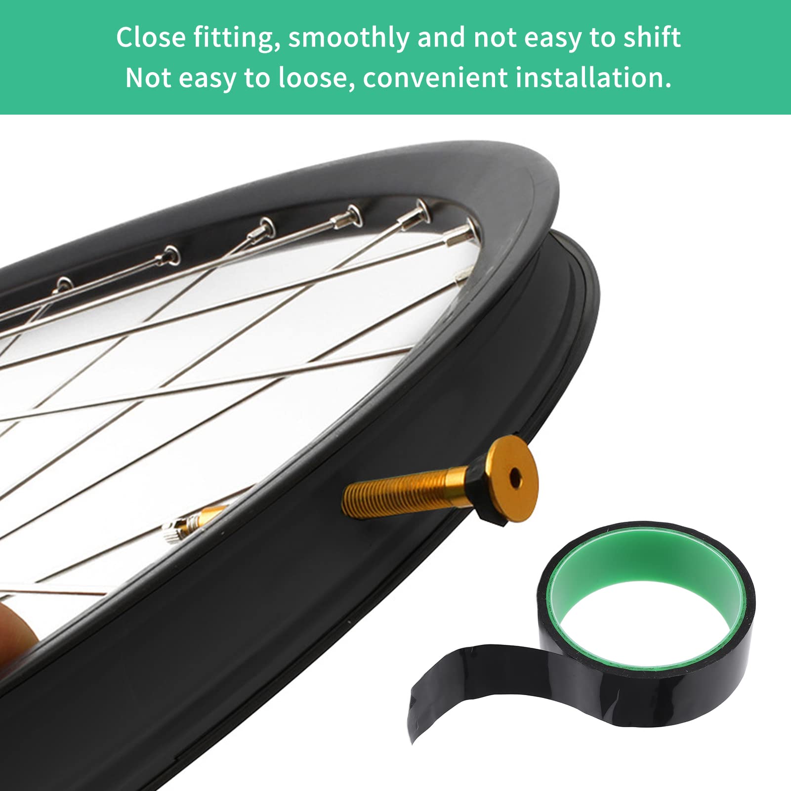 Dilwe 33mm x 10M Tubeless Rim Tape - Lightweight Vacuum Sealing Tire Pad for Mountain & Road Bikes - Perfect for MTB, Gravel & Commuter Cycling Accessories
