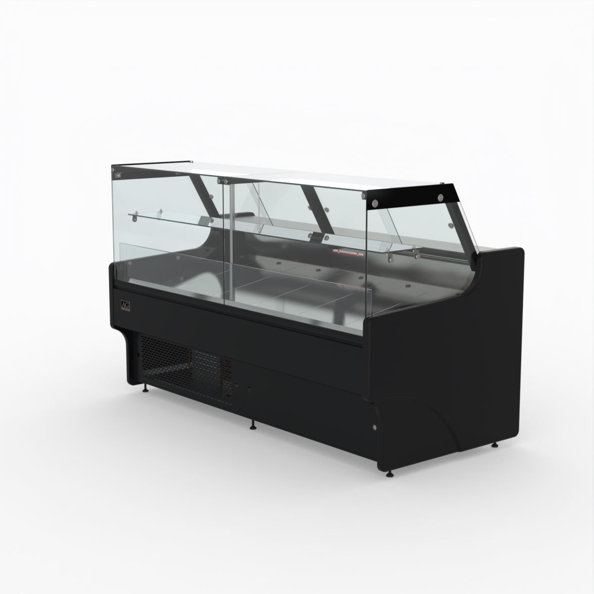 2 Meter AG Deli Showcase Glass Display Case - Perfect for Supermarkets, Delis & Bakeries to Showcase Fresh Food & Pastries