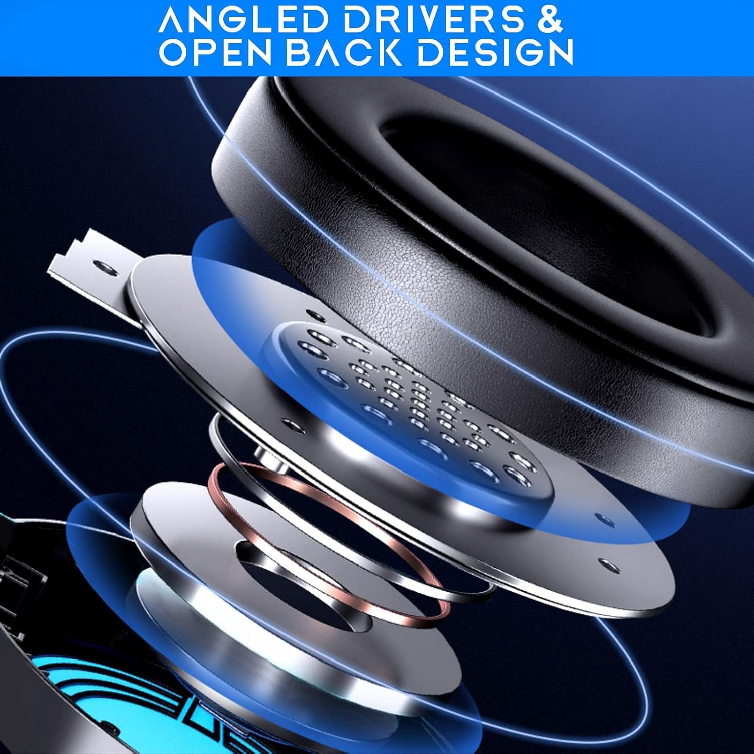 Wireless Gaming Headset with Mic - Noise Cancelling Over-Ear Headphones for PS5, PS4, Xbox One, PC - Lightweight & Durable with 3.5mm Jack - Perfect for Competitive Gaming, Streaming & Online Meetings