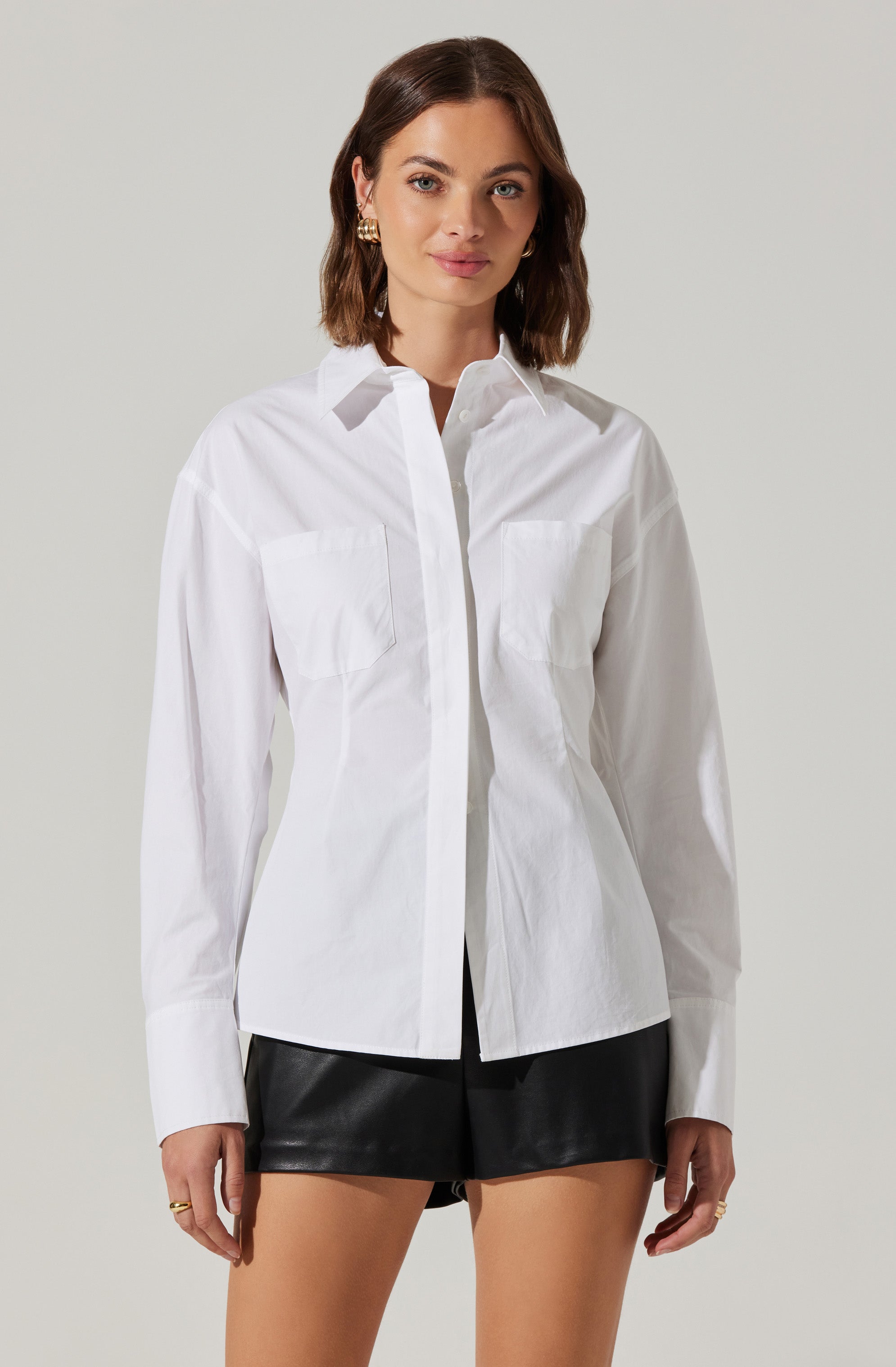 Stylish Thyra Poplin Shirt for Women | Comfortable & Breathable Cotton Blouse | Perfect for Office, Casual Outfits & Summer Wear