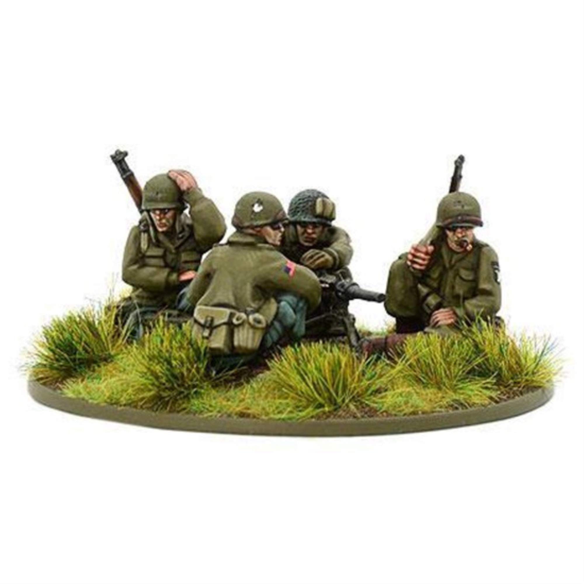 Warlord Games Bolt Action US Airborne HMG Team WWII 1944-45 - 28mm Scale Historical Wargaming Miniatures for Tabletop Battles & Diorama Displays
