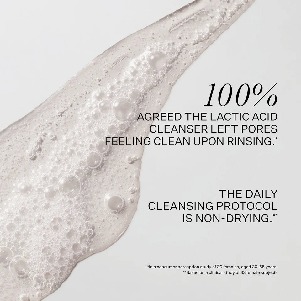 Lactic Acid Daily Cleansing Gel Face Wash | Victoria Beckham Beauty | Gentle Exfoliating & Deep Pore Cleanser for Glowing Skin | Perfect for Morning & Night Skincare Routine