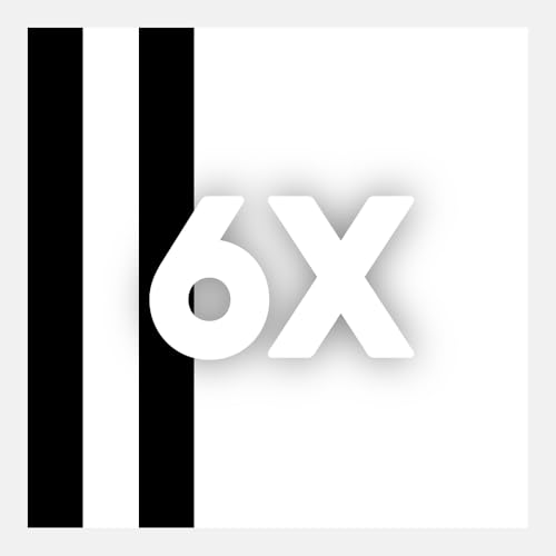 Multicolor (3x Black Stripes, 3x White)