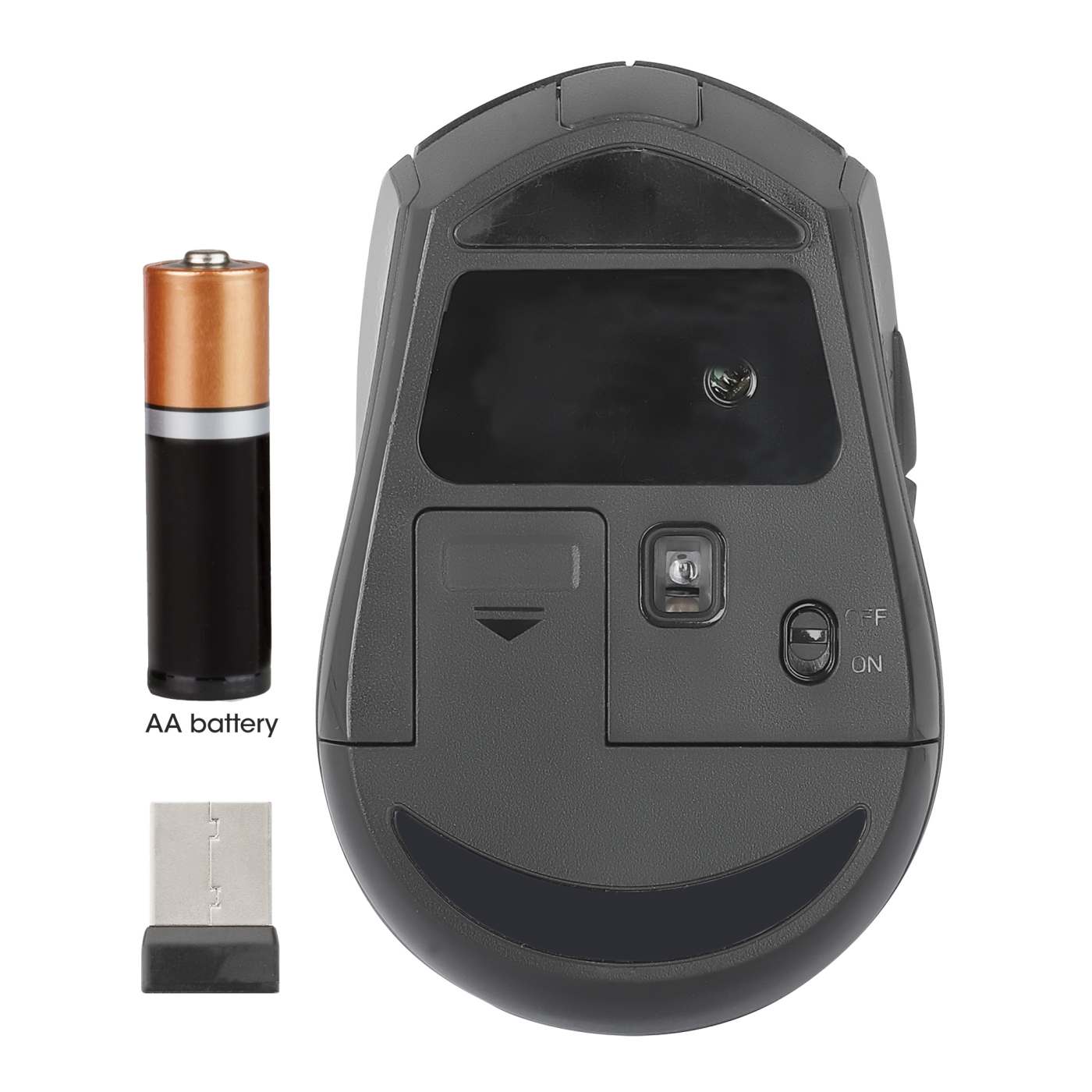 MW6200 Wireless Optical USB Mouse - Ergonomic Design, Plug & Play, 1600 DPI for Laptop, PC, Mac - Perfect for Office, Gaming & Home Use