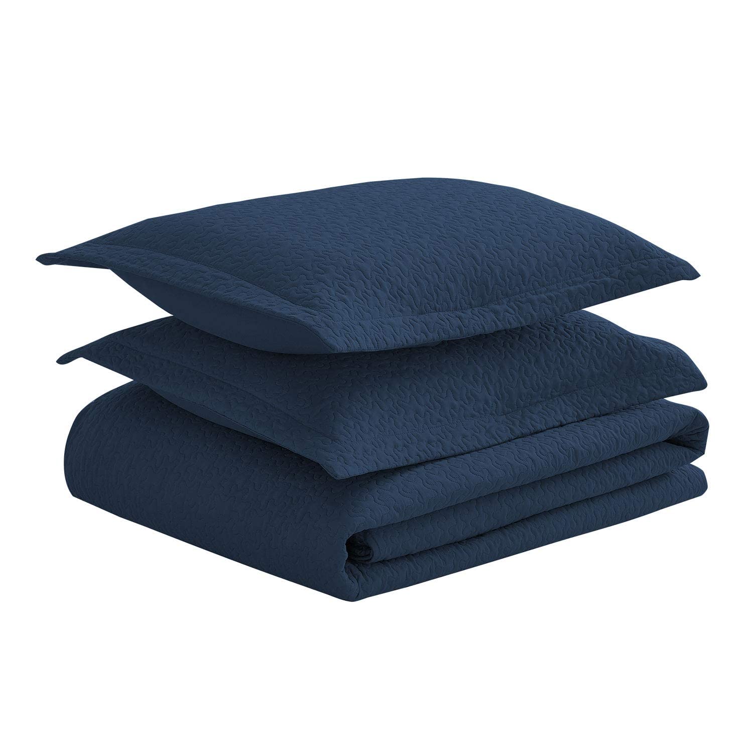Premium Lightweight All-Season Down Alternative Comforter - Cal King 98x98 Inches, Navy Blue - Reversible Quilted Duvet Insert for Summer & Winter - Ideal for Bedroom, Guest Room & Airbnb Decor