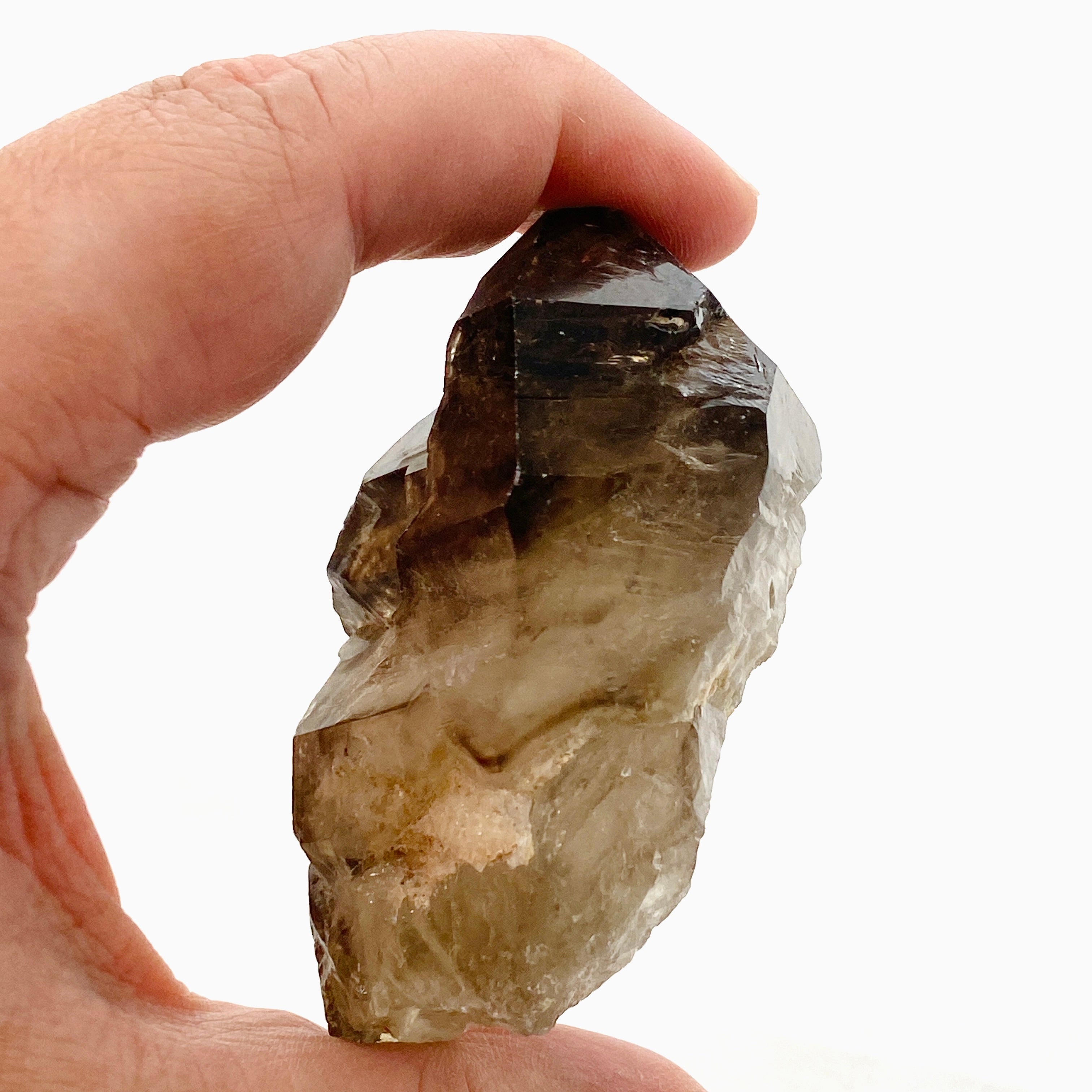 Natural Smokey Elestial Quartz Crystal Point - Healing Stone for Meditation, Energy Work & Spiritual Growth - Perfect for Home Decor, Reiki, and Crystal Collections