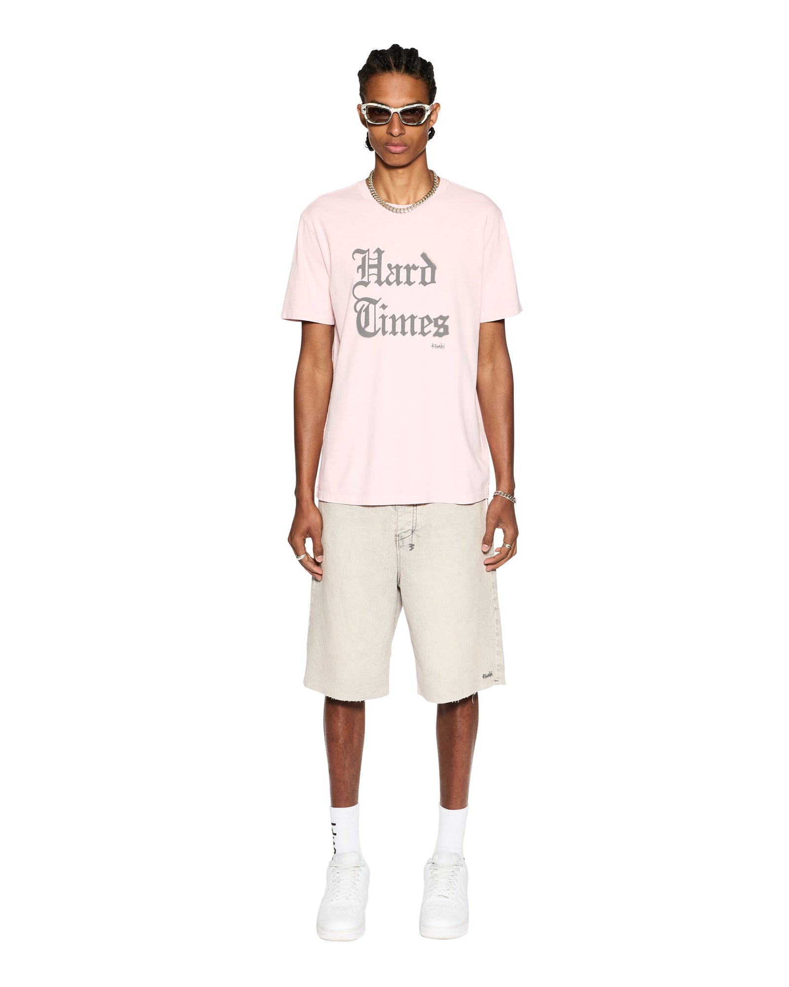 Hard Times Kash Short Sleeve T-Shirt in Quartz Color - Comfortable Casual Wear for Everyday Outfits and Street Style