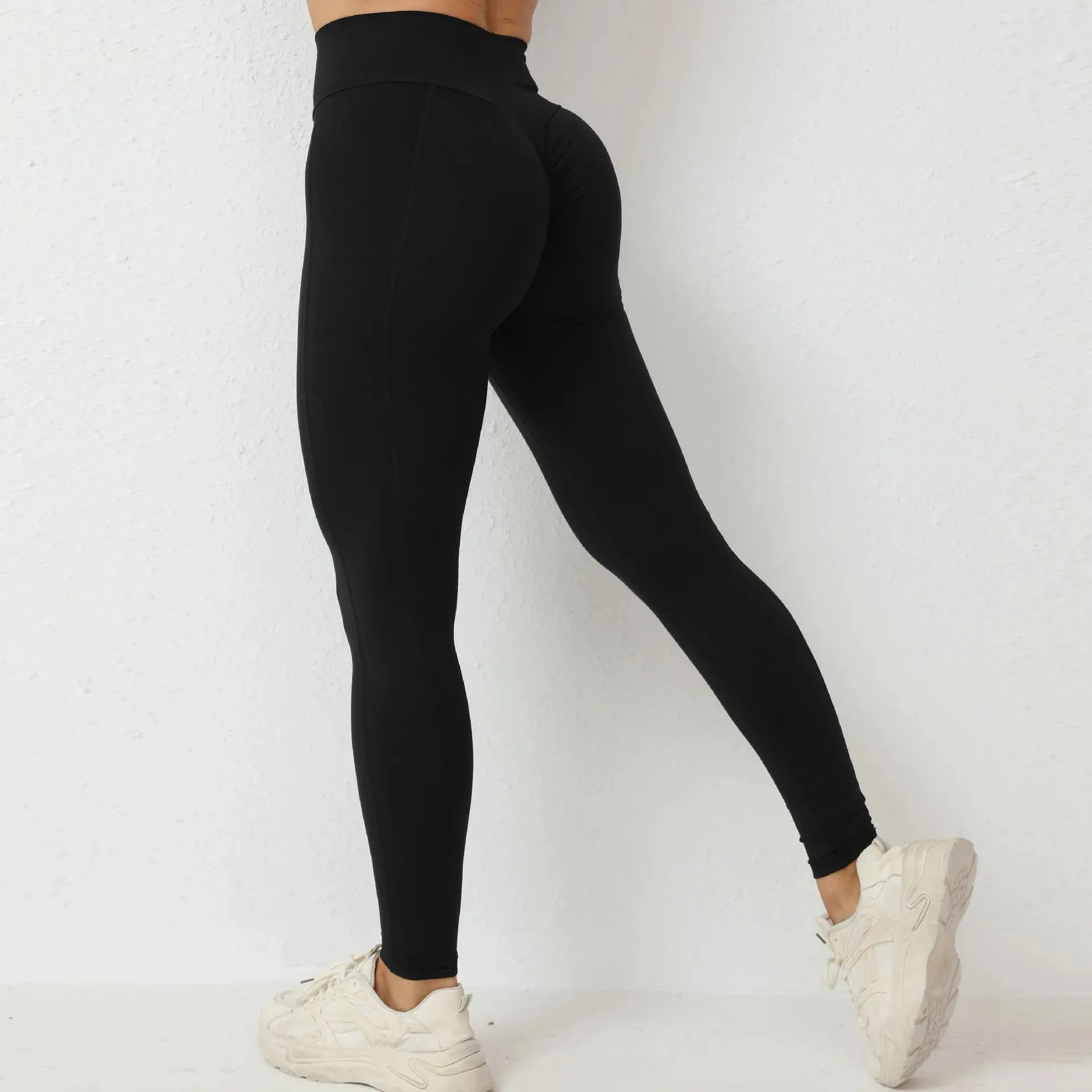 High Waist Nylon Scrunch Booty Yoga Pants for Women - Sexy Workout Leggings with Butt Lifting Design, Gym Tights & Activewear for Yoga, Running & Fitness Training