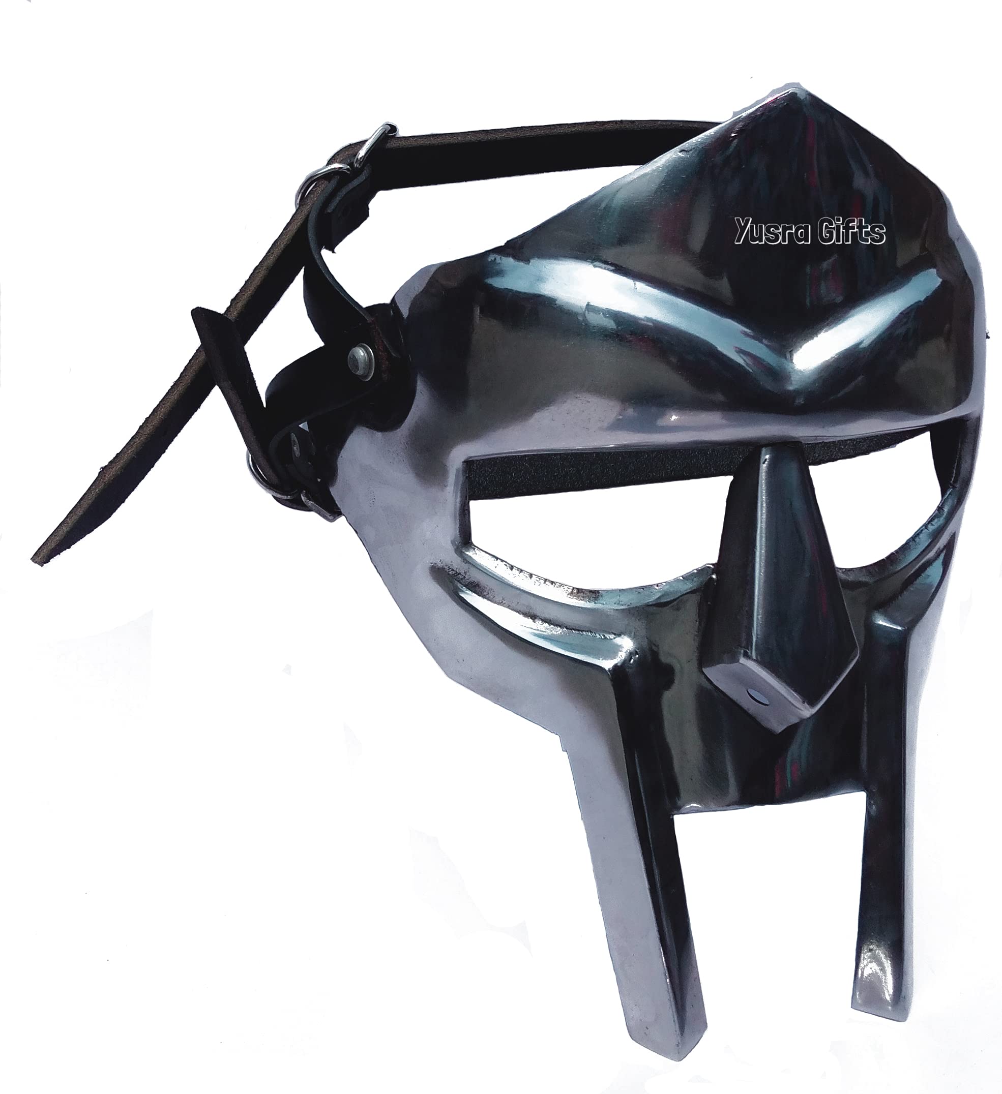 MF Doom Gladiator Mask - Silver & Copper Face Armor | Mad-Villain Edition | Perfect Gift for Nautical & Cosplay Enthusiasts | Great for Halloween, Comic Con & Themed Parties