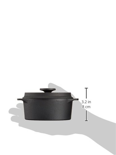 Seiei-do Enameled Cast Iron Oval Casserole Dutch Oven - 4.1 Quart, F-418 Model - Perfect for Braising, Stewing & Slow Cooking Soups, Stews & Casseroles