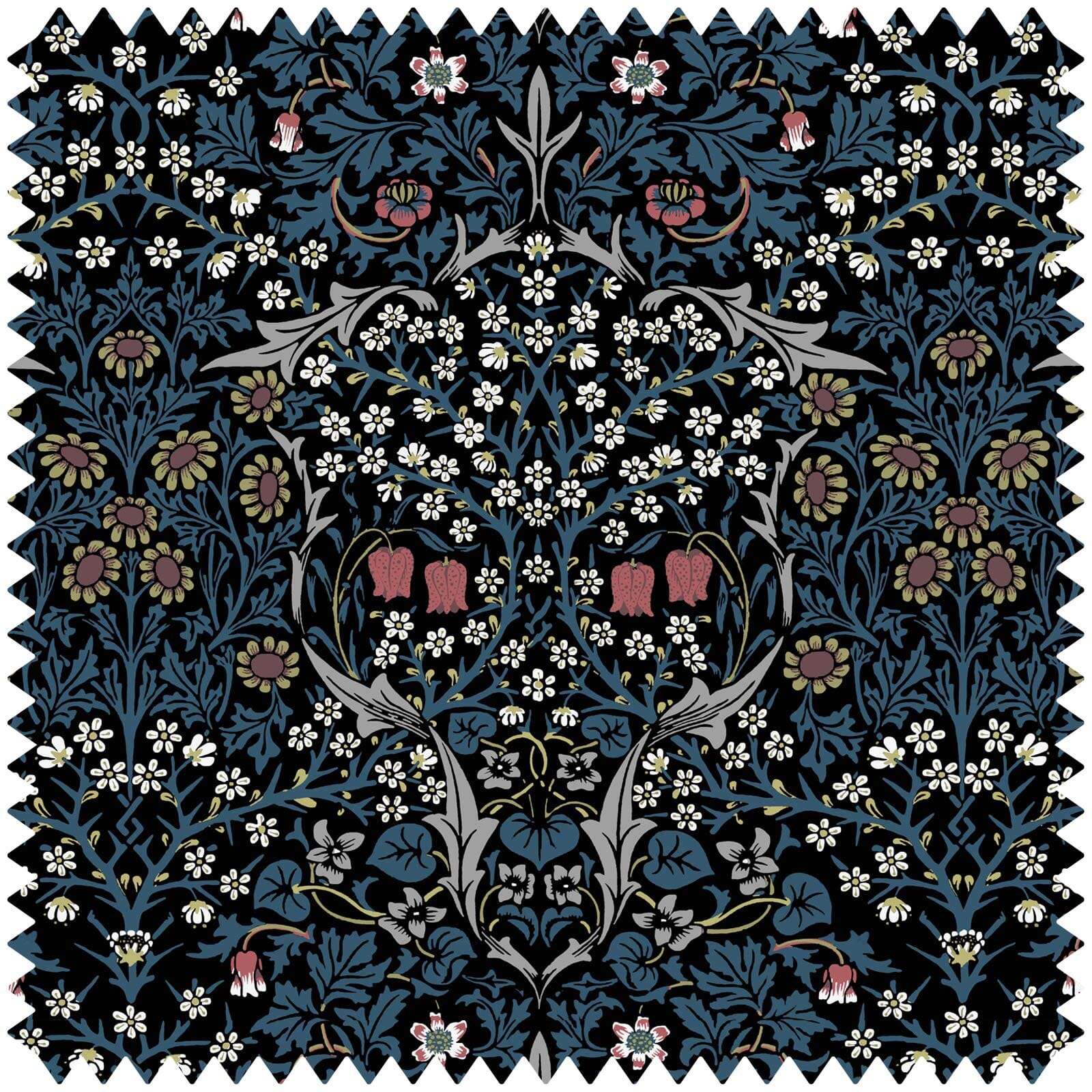 BLACKTHORN Velvet Teal Fabric Sample - Premium Upholstery Material for Home Decor, DIY Projects & Fashion Design