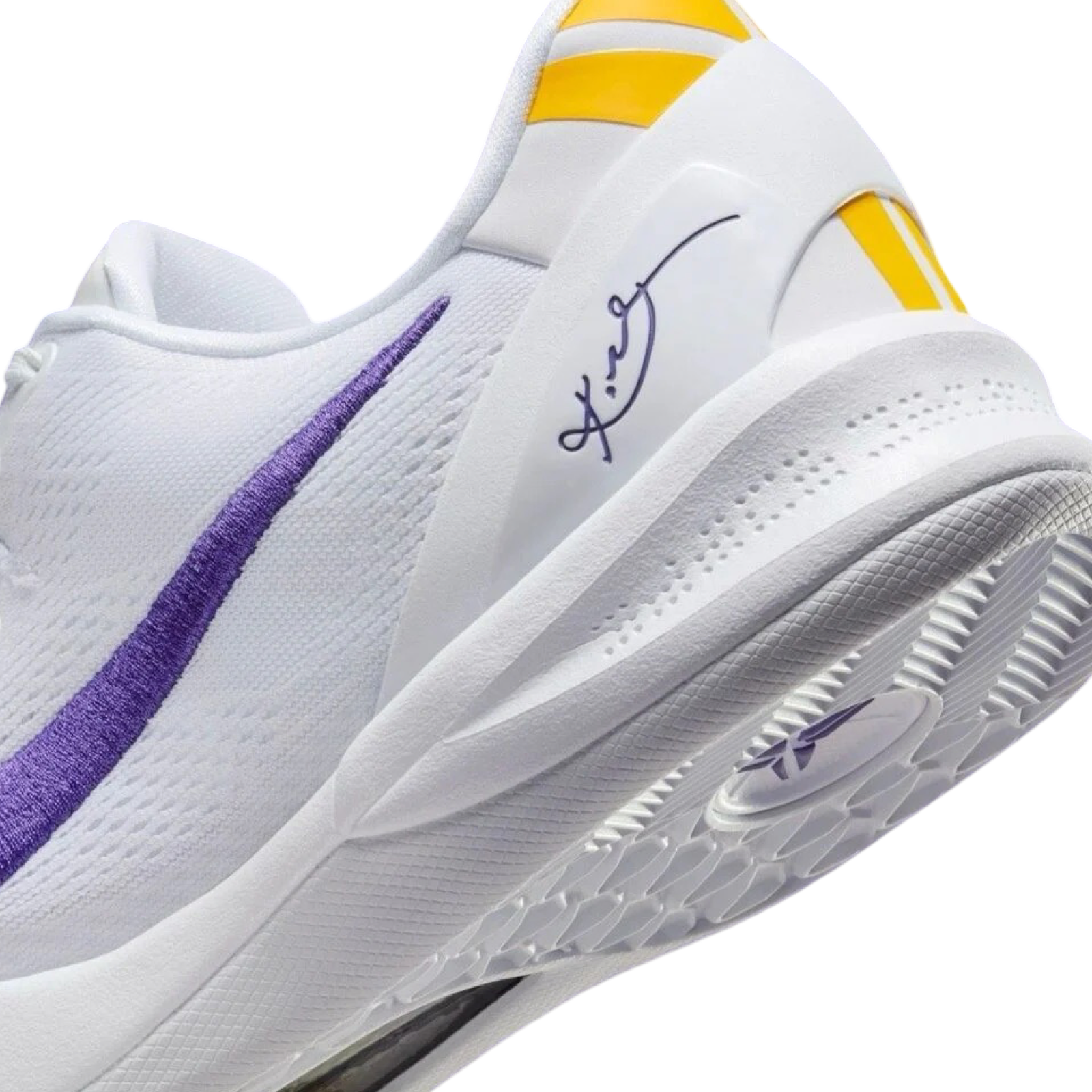 Nike Kobe 8 Protro Basketball Shoes - Lakers Home White & Court Purple Colorway - Perfect for NBA Games, Streetwear & Sneaker Collectors