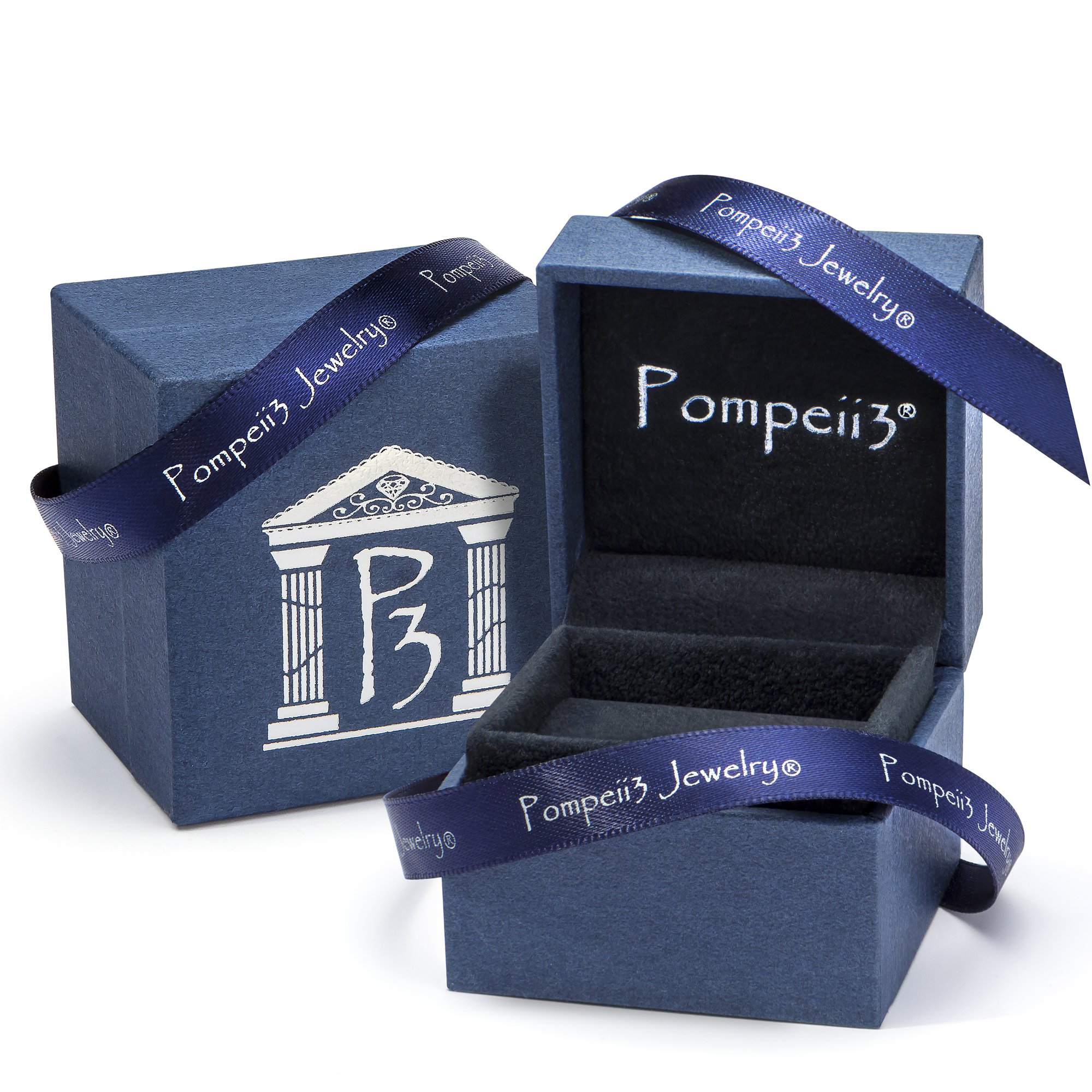 1/4 Carat Blue & White Diamond Anniversary Ring - 14K White Gold Engagement Band for Women - Perfect for Weddings, Anniversaries & Special Occasions