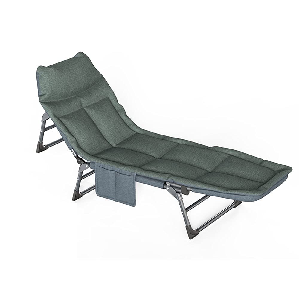 Foldable Reclining Patio Lounge Chair with 5-Position Adjustable Backrest & Comfortable Pillow - Durable Outdoor Sun Chaise for Garden, Poolside, Beach - Supports Adults & Kids up to 300lbs - Perfect for Relaxing, Sunbathing & Backyard Lounging