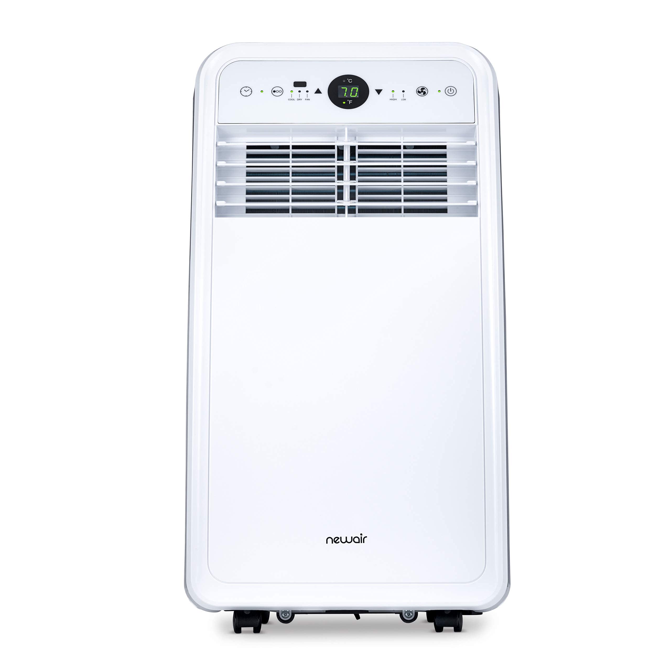 NewAir 8,000 BTU Portable Air Conditioner & Dehumidifier - Ultra Compact White AC Unit with Remote Control (4,500 BTU DOE) - Perfect for Bedrooms, Offices & Small Spaces